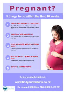 Pregnant? 5 things to do within the first 10 weeks