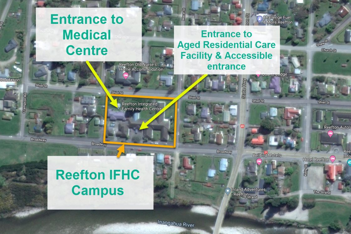 Reefton Integrated Family Health Centre (IFHC) Campus map